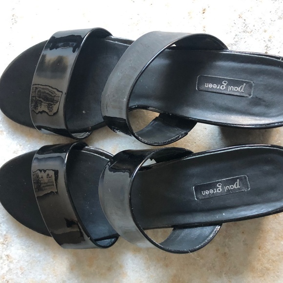 Paul Green Patent Leather Slides - Picture 4 of 8